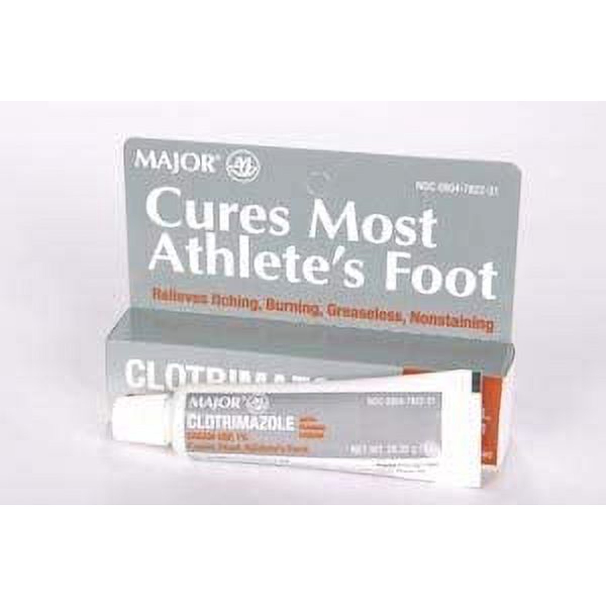 Major Pharmaceuticals 100431 Clotrimazole 1% Anti-Fungal Cream, Compare to Lotrimin-AF, 30gm Volume, White