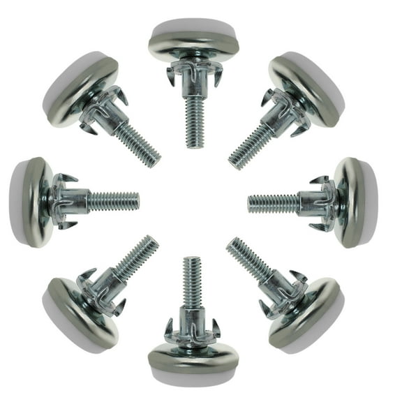 Uxcell M6 x 25 x 30mm Leveling Feet Adjustable Leveler for Furniture Table Leg 8 Pcs