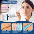 thumbnail image 5 of 40 Pcs Multicolor Eyebrow & Face Razors Dermaplaning Tool Women s Facial Hair Remover with Safety Cover & Non-Slip Handle, 5 of 5