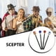 thumbnail image 4 of Minnieouse Scepter Queen Fancy King's Scepters Impermeable Retro Wand Cosplay Props Halloween Dress Up Accesorio para adultos Disfraces de disfraces Azul plateado Cetro del Rey Minnieouse  AP012555-02, 4 of 6