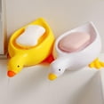 thumbnail image 3 of Plastic Duck Shape Soap Box for Bathroom, Anti-Slip and Drainable, Suitable for Family and Travel, 3 of 9
