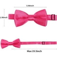 thumbnail image 4 of LAICAIW Solid Banded Adjustable Length Pre-tied Boy's Bow Tie, 4 of 7
