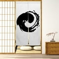 thumbnail image 3 of Chinese Ink Painting Doorway Curtain Japanese Noren Bedroom Divider Kitchen Partition Bathroom Door Decor,33.5"x59", 3 of 6
