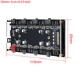 thumbnail image 4 of Techinal 12V 4Pin RGB Light 5V 3Pin ARGB PWM Splitter Hub Case Extension 2In1 8 Fan Interface Ports Adapter, 4 of 19
