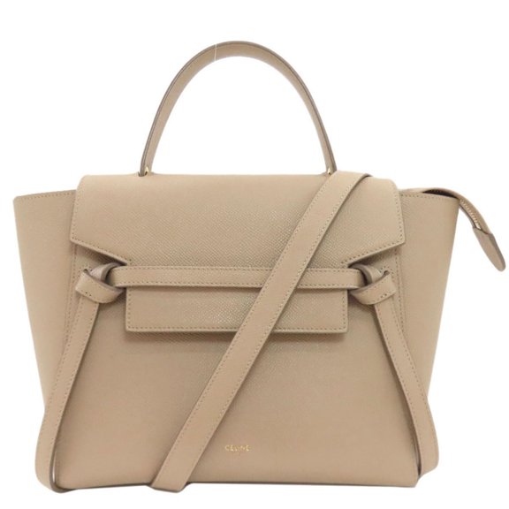 Pre-Owned Celine Belt Bag Micro 2-Way Handbag Calfskin Women's CELINE