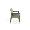 thumbnail image 2 of Pemberly Row Waiting Reception 3 Seat Tandem Seating No Center Arms in Brown, 2 of 5