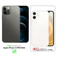 thumbnail image 2 of Cadorabo Étui pour Apple iPhone 12 PRO MAX Housse de Protection en silicone TPU flexible avec Protection d'Application Chromée, 2 of 8