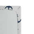 thumbnail image 2 of Ambesonne Ocean Fitted Sheet, Anchors and Skulls Bones, Twin XL Size, Navy Blue, 2 of 2