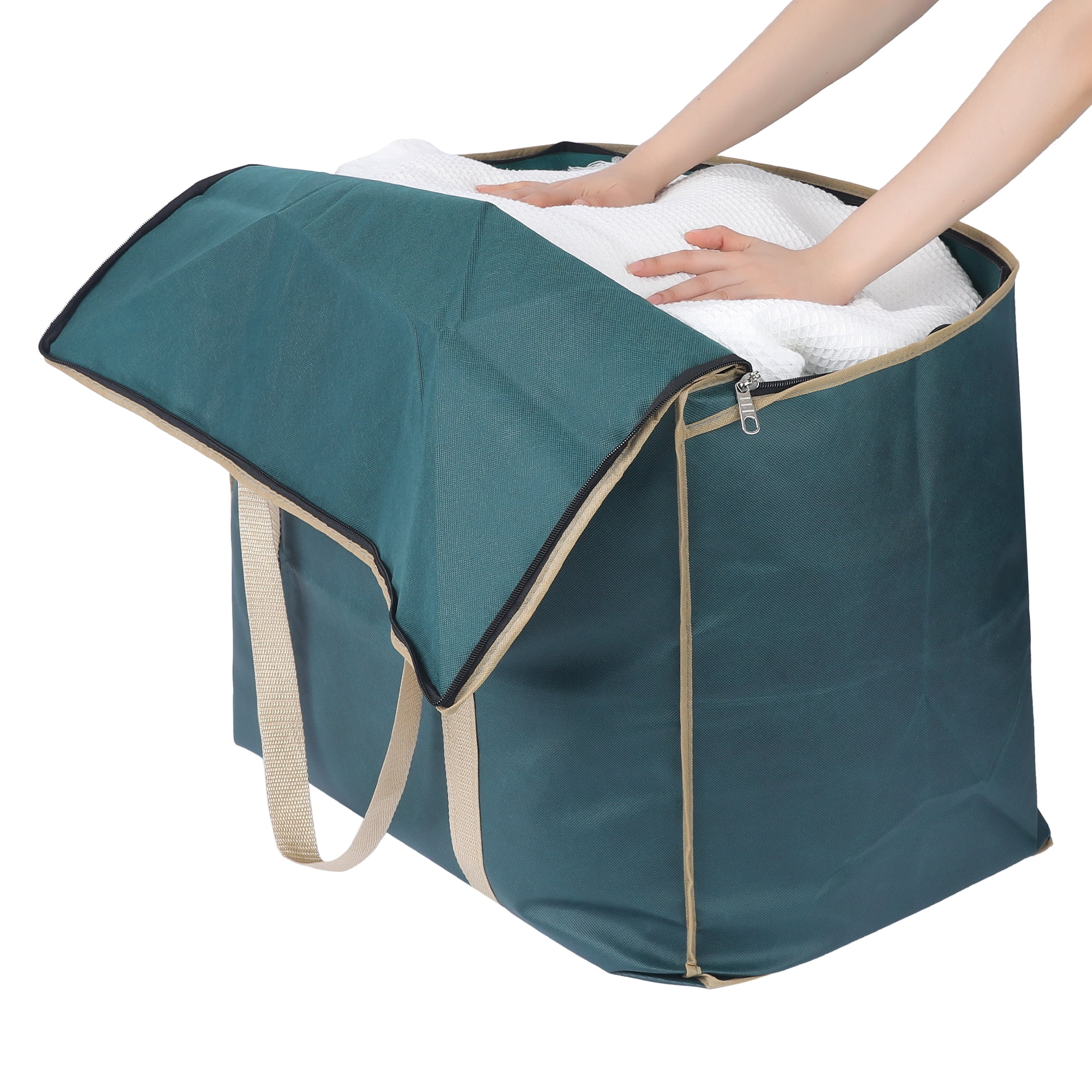 Unique Bargains 1 Pack Clothes Storage Bags Moving Bags Army Green 24*20*16in