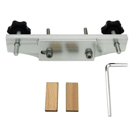 

Metal Guitar Bonding Clip with Wooden Block & L Wrench Guitar Bridge Clamp Tool