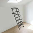 thumbnail image 6 of 7 Steps Wall Mounted Folding Ladder, Telescoping Step Ladders, Retractable Folding Stair for Factory Buildings, Villas, Attics, Garages, Rooftops, Basements, and More (15.74*76.77in), 6 of 10