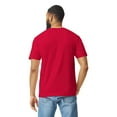thumbnail image 3 of Gildan Men's Softstyle Crew T-Shirt, 100% Ring-Spun Cotton, Modern Classic fit Tee, Cherry Red 3XL, 3 of 5