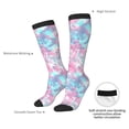 thumbnail image 4 of Naloa Tie Dye Thigh High Socks Extra Long Stretchy Sock Women Over Knee High Opaque Stocking Daily Wear, 4 of 6