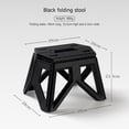 thumbnail image 3 of Taburete Plegable para Exteriores Silla Alta Carga para El Al Aire Libre (negro), 3 of 8