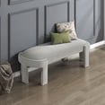thumbnail image 2 of OakvillePark Veywood Velvet Bench, Taupe, 2 of 6