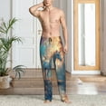 Zufioo Forest Lake White Horse Mens Pajama Pants Sleep & Lounge Pants