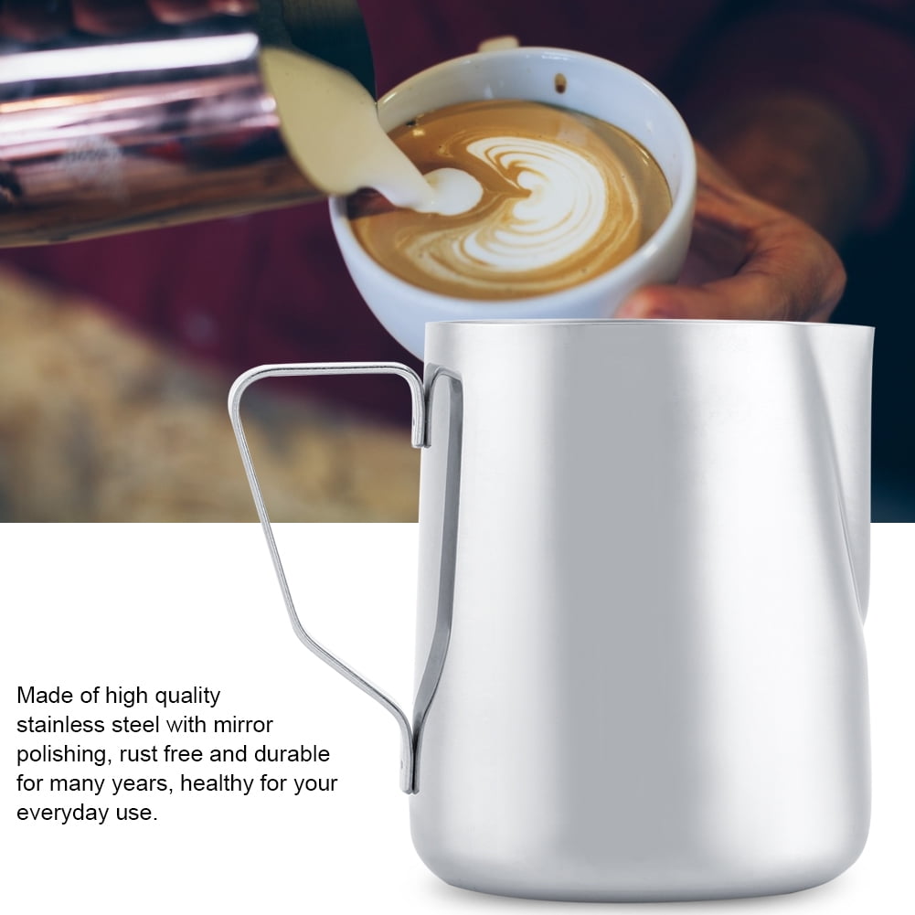 Rdeghly Stainless Steel Milk Frothing Pitcher Espresso Coffee Cup Mug
