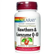 Solaray Hawthorn and Coenzyme Q10 Two Daily 60 Capsules