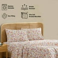 thumbnail image 4 of THD Purple & Red Floral Ditsy Bed Sheets - 3 Piece Bed Sheet Set - Wrinkle Resistant & Ultra Soft - Fits Mattresses up to 15 Inches Deep, 4 of 9