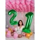 thumbnail image 3 of Globos de Números Enyeopd 40" Decoración de Cumpleaños Verde Oscuro, 3 of 6