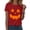 Z436 Red, variant on Landzoo Halloween Tops For Women Graphic Print Short Sleeve Crew Neck Shirt Party Comfortable Women T Shirt Size L Army Green