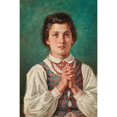 thumbnail image 3 of Edward Lepszy 13x18 Black Modern Framed Museum Art Print Titled - Study of a Girl (1903), 3 of 5