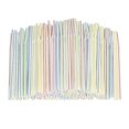 thumbnail image 1 of Plastic Drinking Straws 9.5 Inches Long Multi-colored Striped Bedable Disposable Straws, 1 of 5
