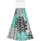 thumbnail image 2 of Turquoise Dahlia Flower Hanging Kitchen Towels 2 Pieces Dish Cloth Tie Towels Gift, 2 of 5