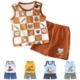 thumbnail image 2 of Futezty Toddler Boys Clothes Summer Outfit Sets, Toddler Boy Summer Outfits Cute Printed Sleeveless Tank Top and Shorts Set Summer Clothes, 2 of 6