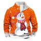 thumbnail image 1 of Sudadera sin capucha para hombre, de invierno, con cuello alto, cremallera, estampado navideño, jersey de manga larga, sudadera con capucha, blusa de poliéster para hombre, 1 of 3