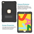thumbnail image 6 of iPad 10.2 Case 7th Generation, Allytech Hybrid Dual Layers Heavy Duty Shockproof Defender Build Kickstand Drop Protection Case Cover for Apple iPad 7th Gen 2019, Black, 6 of 7