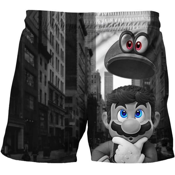 2023 Mario Baby Boy traje de baño pantalones cortos niños traje de baño verano pantalones cortos dibujos animados Super Mario bebé traje de baño playa PantsL heqiyong CONDUJO