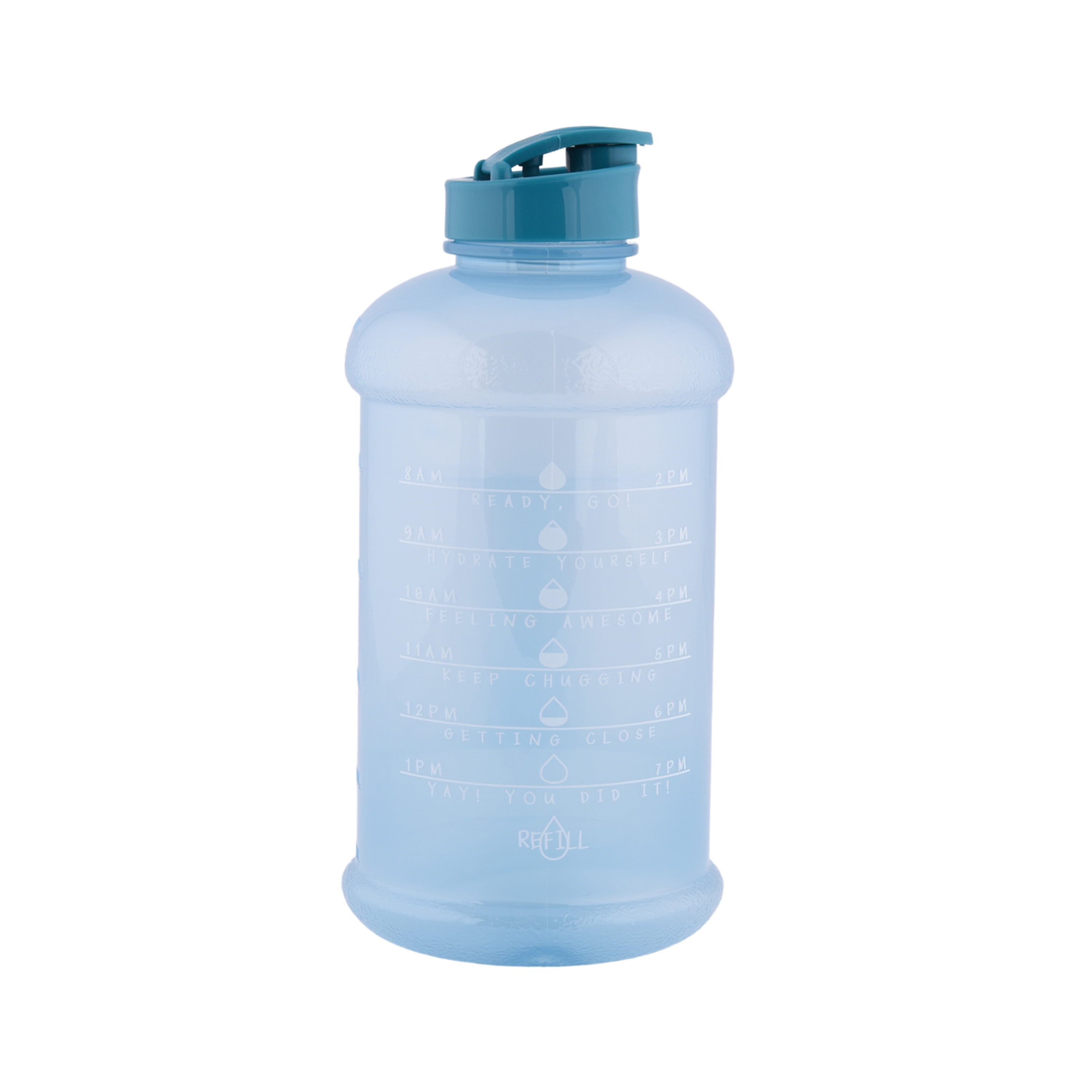 Mainstays 4-Pack 50-Ounce Polypropylene Water Bottles with Flip-Top Lid, Multi-Colored