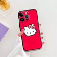 thumbnail image 3 of Phone Case for iPhone 11 14 12 13 Pro Max 7 8 XR X XS 6 6S Plus MINI Silicone Capa Hello Kitty Bow Pink Background LXY, 3 of 7