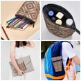 thumbnail image 5 of Picia Fashion Tatreez (3) Print Telescopic Pencil Case, Telescopic Pen Holder Telescopic Pencil Pouch Bag Stationery Pencil Case Box Storage Organizer Makeup Bag, 5 of 6