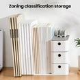 thumbnail image 6 of Mosey Desktop File Storage Organizer Office Supplies Pen Ruler Holder Container Small Bookshelf Design Student Book Stationery Storage Box, 6 of 7