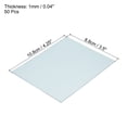 thumbnail image 2 of Unique Bargains 4.25' x 3.5' Welding Helmet Lens Clear PC Weld Hood Protective Replacement Covers, 50 Pack, 2 of 4