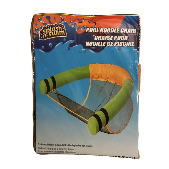 Splash N Swim Pool Chair Harness Orange Black, 18" Noodle Not Included