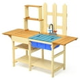 thumbnail image 1 of Costway Kid's Wooden Mud Kitchen Pretend Cook Playset Toy For Children, 1 of 10