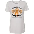 thumbnail image 3 of Inktastic Leukemia Awareness Staying Strong Together and Orange Ribbon Women's T-Shirt, 3 of 5