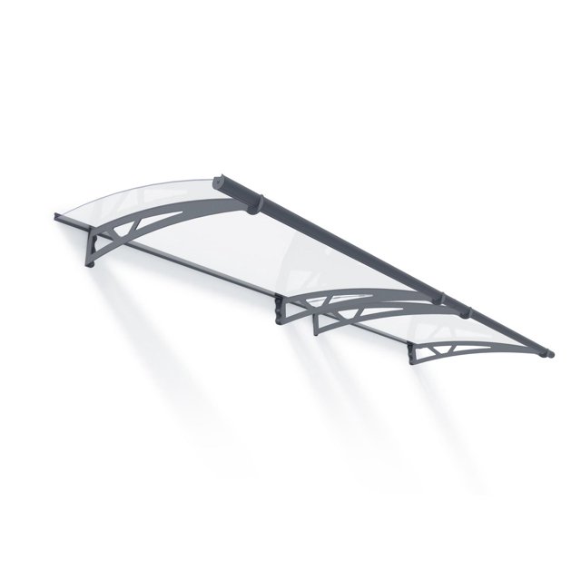 CANOPIA by PALRAM Ensemble d'auvent de porte Altair de 3 pi x 9 pi - Gris