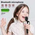 thumbnail image 5 of GLUAAE Bluetooth Karaoke Microphone - Wireless Singing Mic Speaker for Kids & Adults-Black, 5 of 7