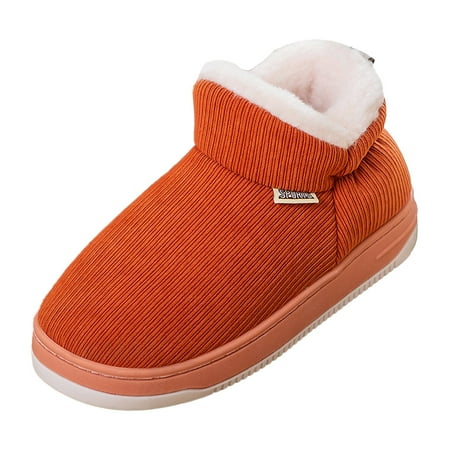 

NOKIO Ladies Thermal Fleece Lined Shoes Womens Couple Casual Solid Color Suede Cotton Slippers Warm Thick Short Cotton Boots Female Thick Platform Snow Boots Women S Snow Boots With Rubber Soles