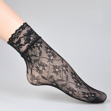 

1 Pairs Women Lace Ankle Socks Fishnet Short Stockings