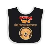 Inktastic Golden Retriever Dog Lover Boys or Girls Baby Bib