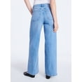 thumbnail image 3 of Free Assembly Women's High Rise Relaxed Wide Leg Jeans with Front Crease, Sizes 0-20, 3 of 5