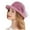 Purple, variant on OOOUM Womens Elegant Floral Straw Hats Rolled Brim Lightweight Breathable Sun Hat Summer Beach Vacation Hats Pink