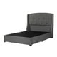 thumbnail image 2 of Box Base Cama Individual + Cabecera Zefyr Gris, 2 of 8