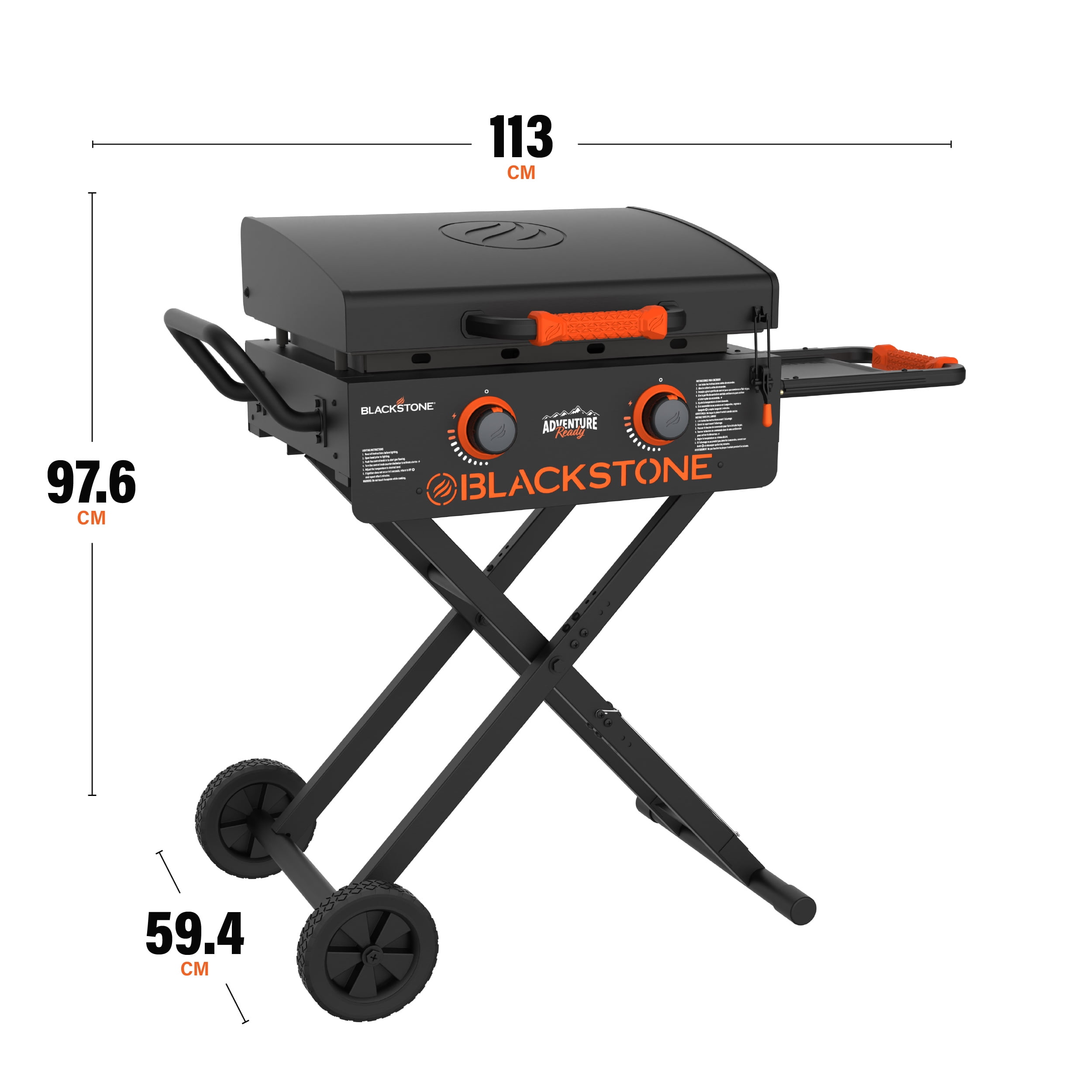 Blackstone Adventure Ready 2-Burner 22" Propane Omnivore Griddle with Flexfold Legs