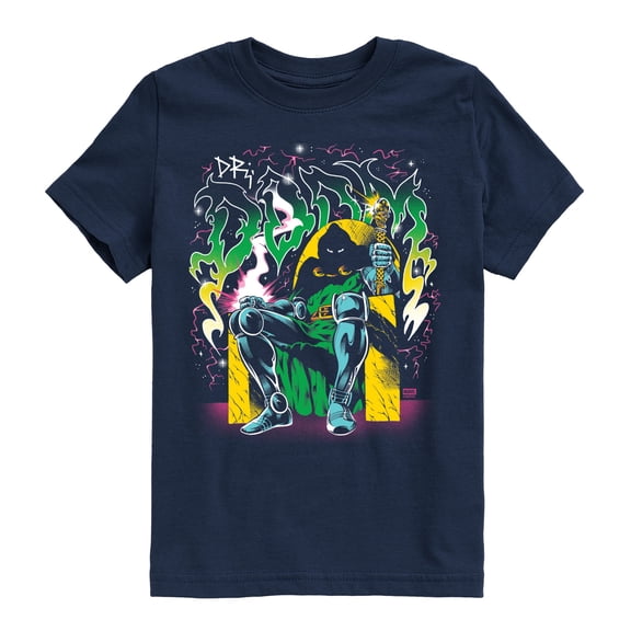 Fantastic Four - Dr Doom - Youth Boys Short Sleeve Graphic T-Shirt
